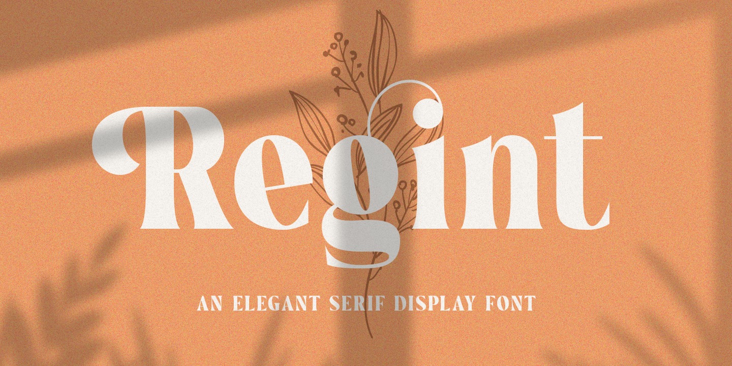 Пример шрифта Regint